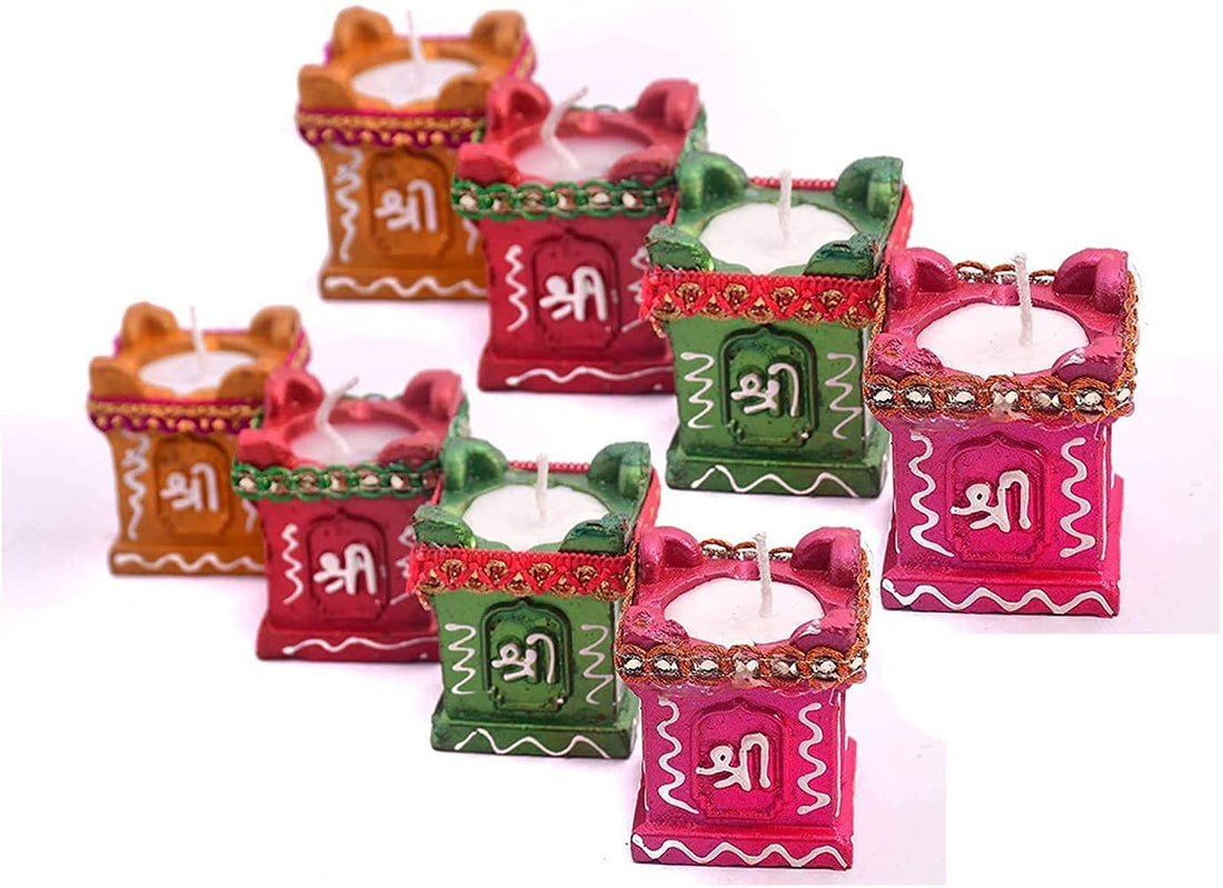 CraftVatika Diya for Home Diwali Decoration Items Puja,8 Sets Handmade