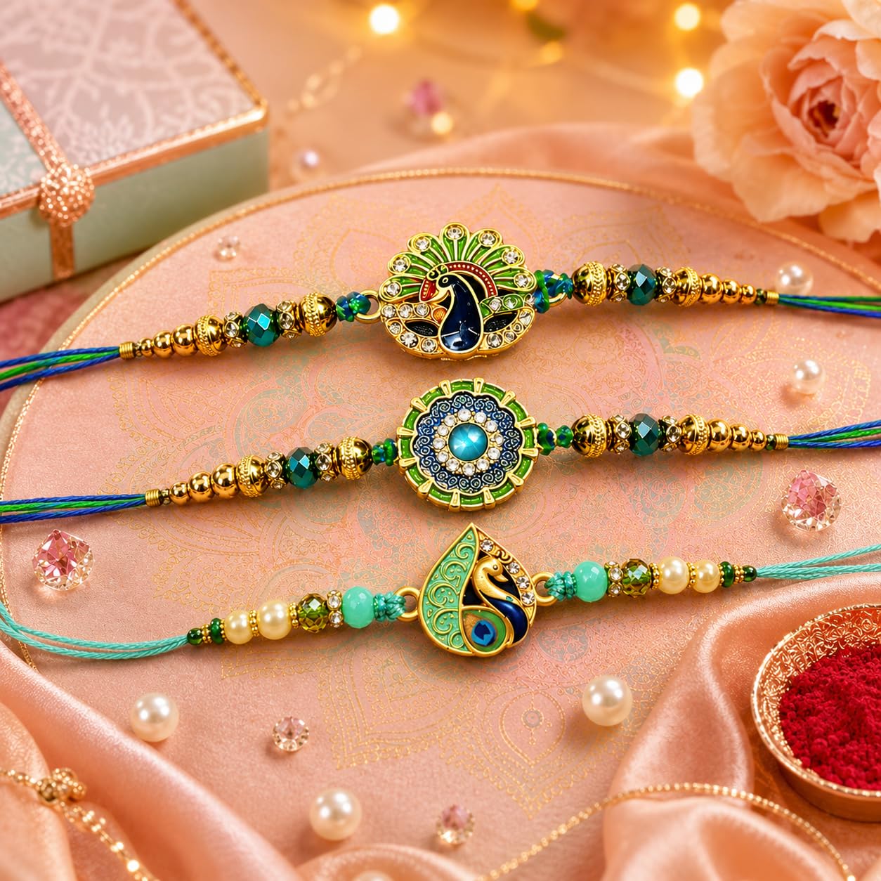Frostick Rakhi Gift Combo for Brother – Pack of 3 Rakhis