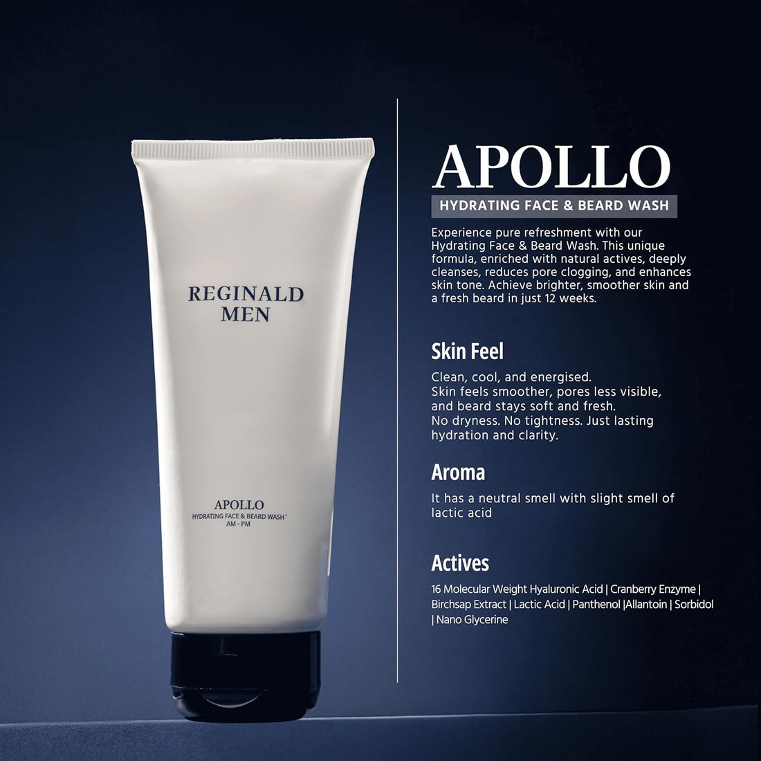 Reginald Men, Apollo - Brightening Facewash for Glowing Skin |75 ml"