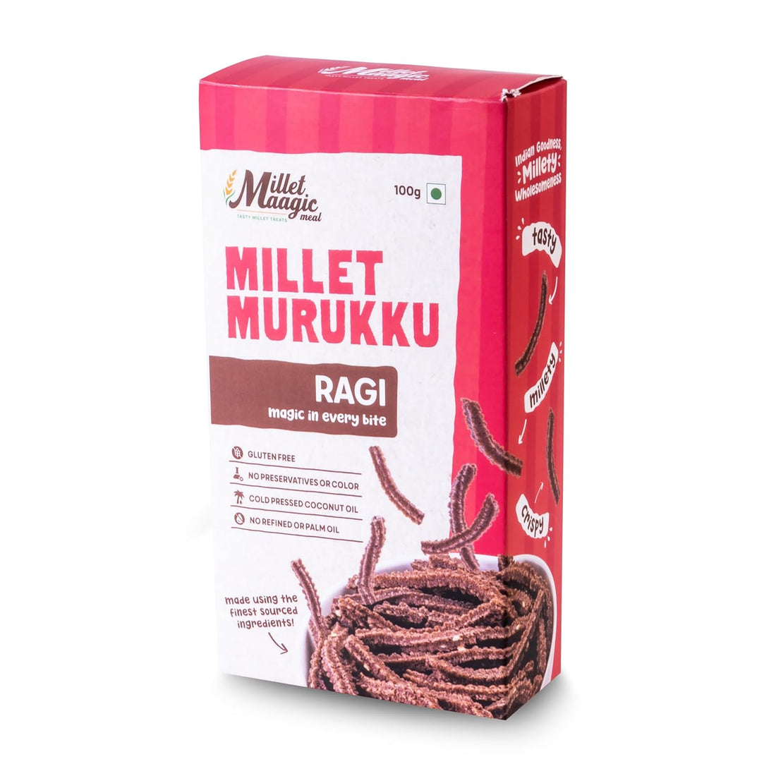 Ragi Millet Ragi Murukku 100gms Pack of 2