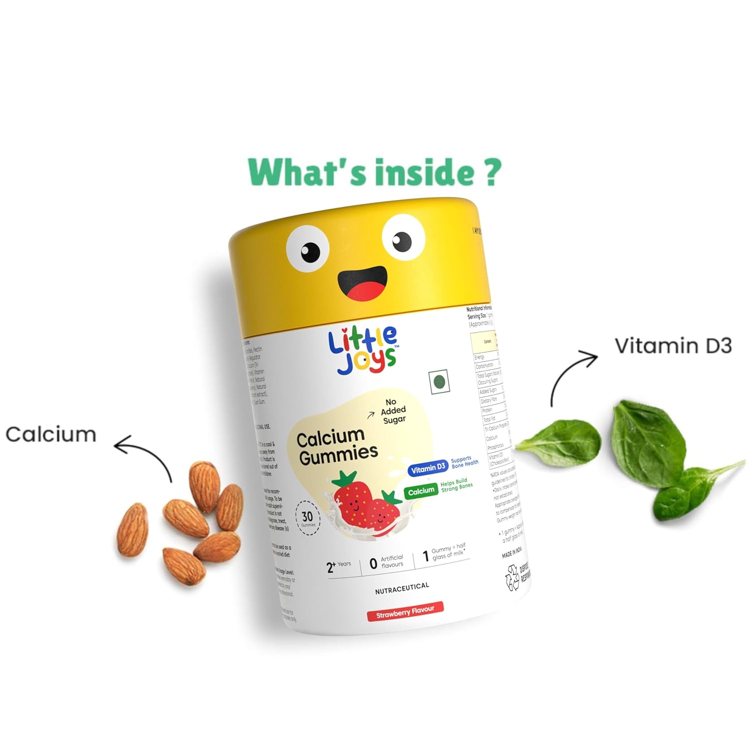 Little Joys Calcium &amp; Vitamin D Gummies for Kids (2+ years)