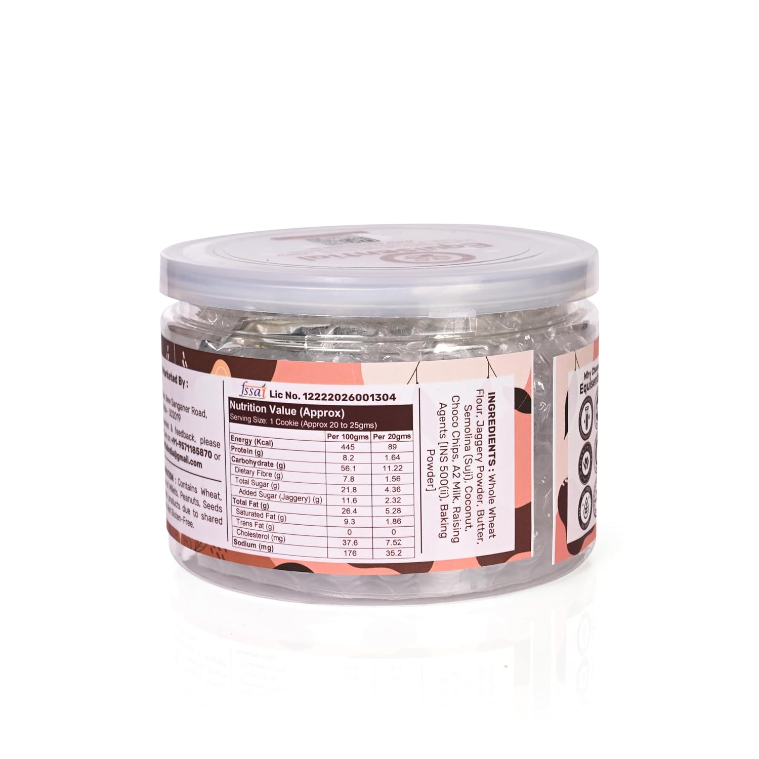 Equisential - To Be Mom Cookies - Choco Chip - 250G