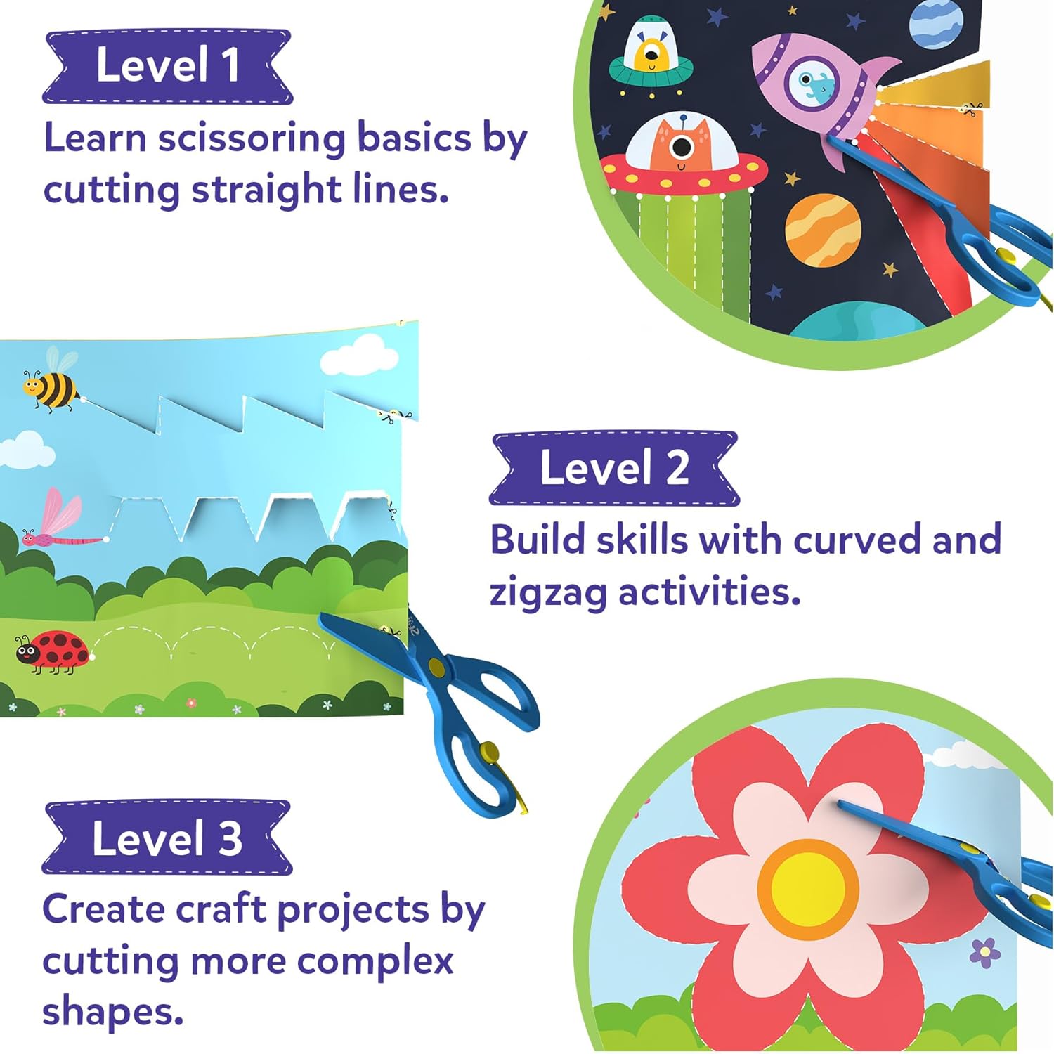 Skillmatics Scissor Skills Activity Book for Preschoolers – Snip Snip