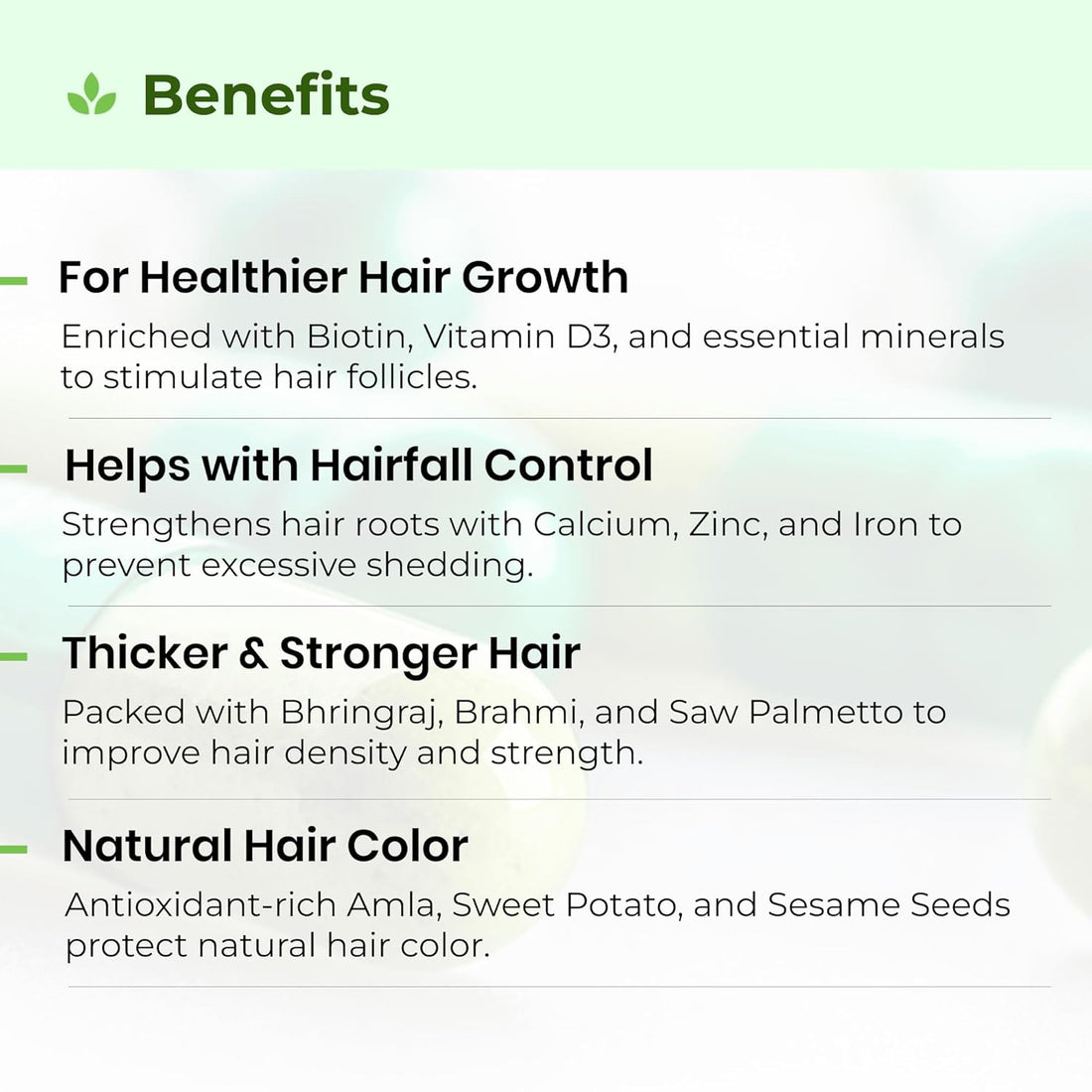 AVIMEE HERBAL Keshmadhu Hair Growth Capsules | Made with Lemon Peel and Amla Extracts | 60 caps