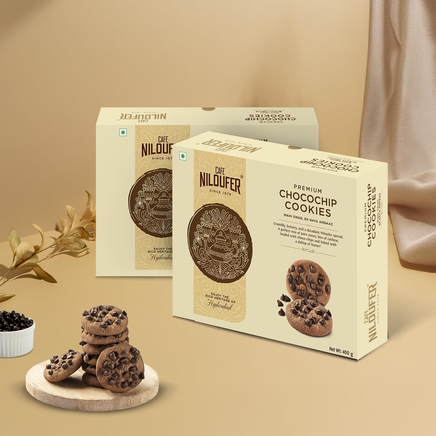 Cafe Niloufer Premium Chocochip Cookies- 400g