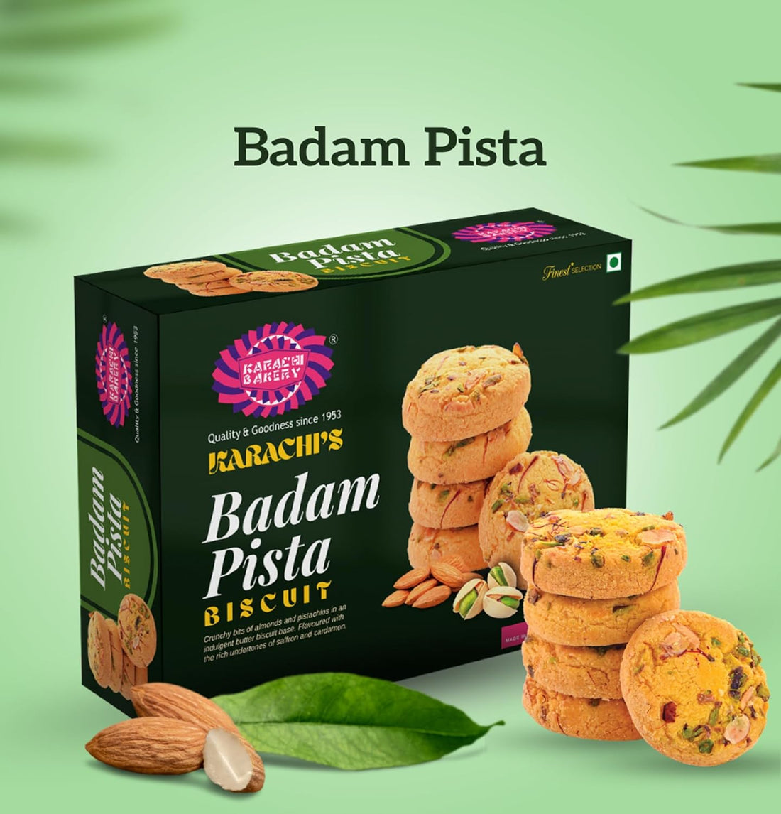 Karachi Bakery Badam Pista Biscuits, 400g