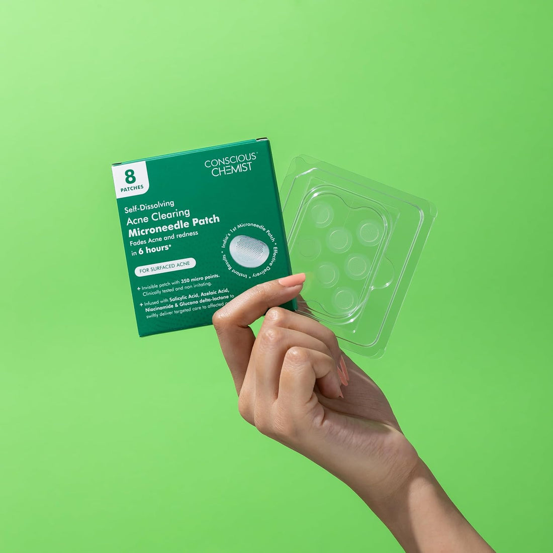 Conscious Chemist Self Dissolving Microneedle Acne Patches