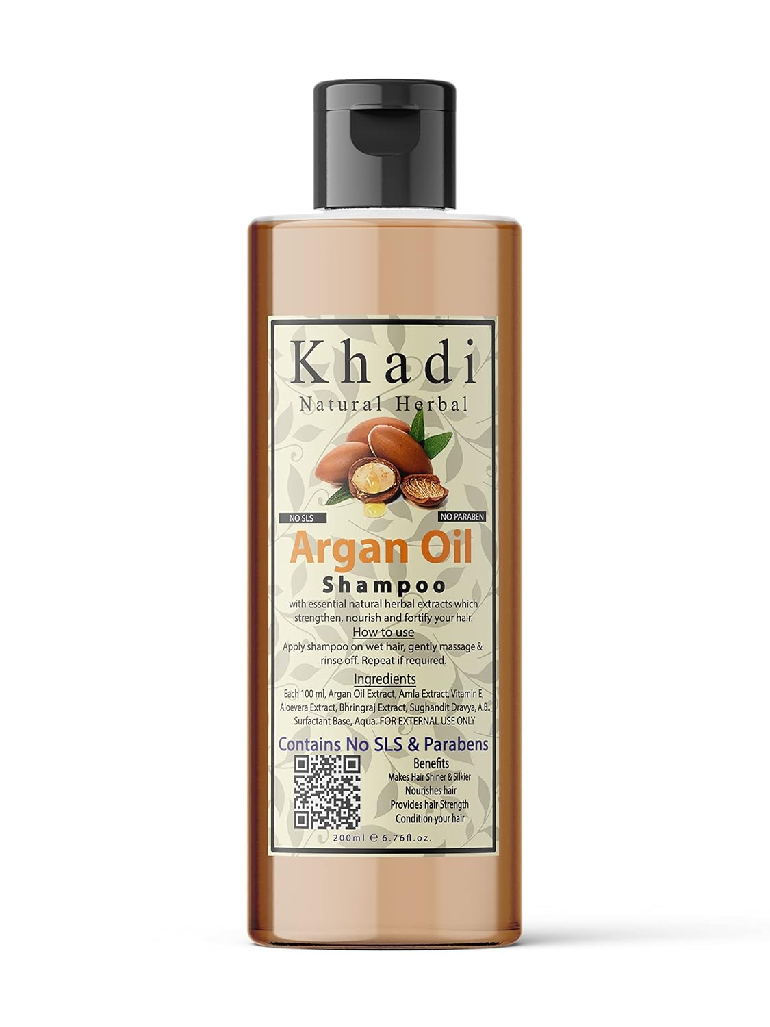 Khadi Natural Herbal Argan Oil Shampoo For Hair Growth 200Ml