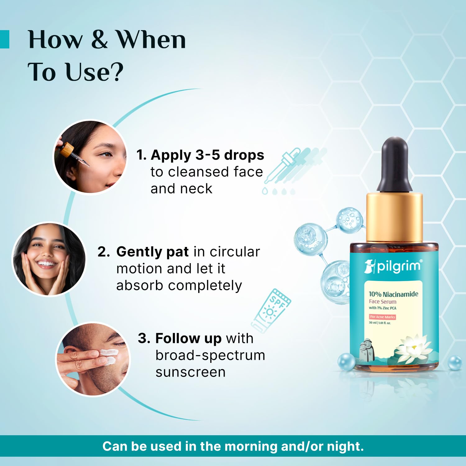 Pilgrim 10% Niacinamide Serum for Acne Marks & Oil Control | 30 ml