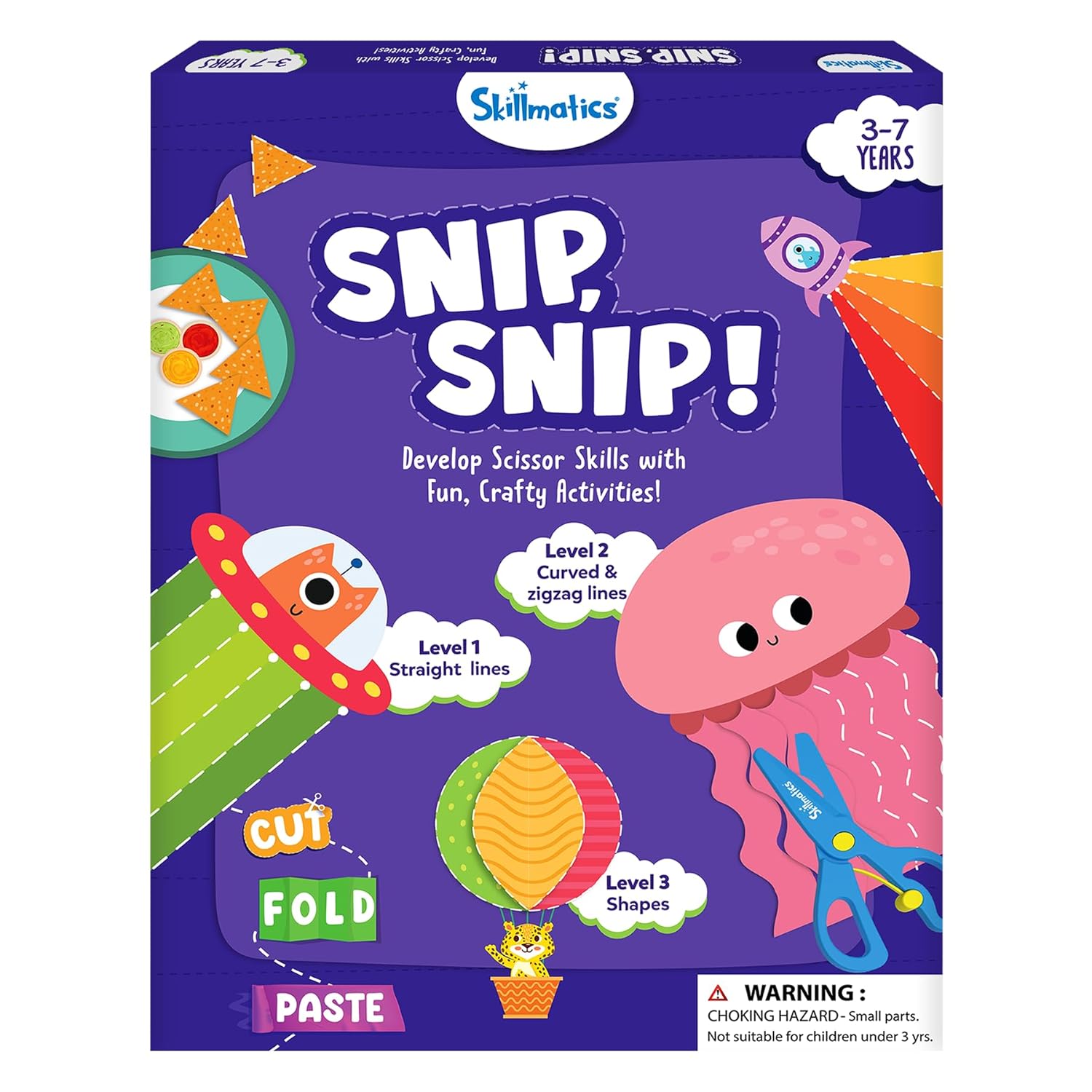 Skillmatics Scissor Skills Activity Book for Preschoolers – Snip Snip
