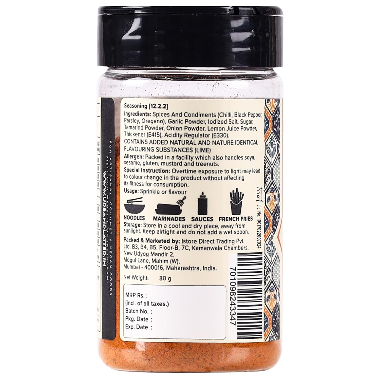 Urban Platter Portuguese Peri Peri Seasoning, 80g