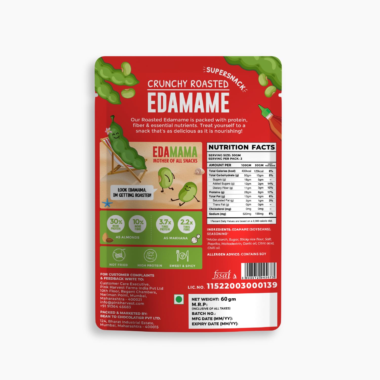 Pink Harvest Farms Crunchy Roasted Edamame