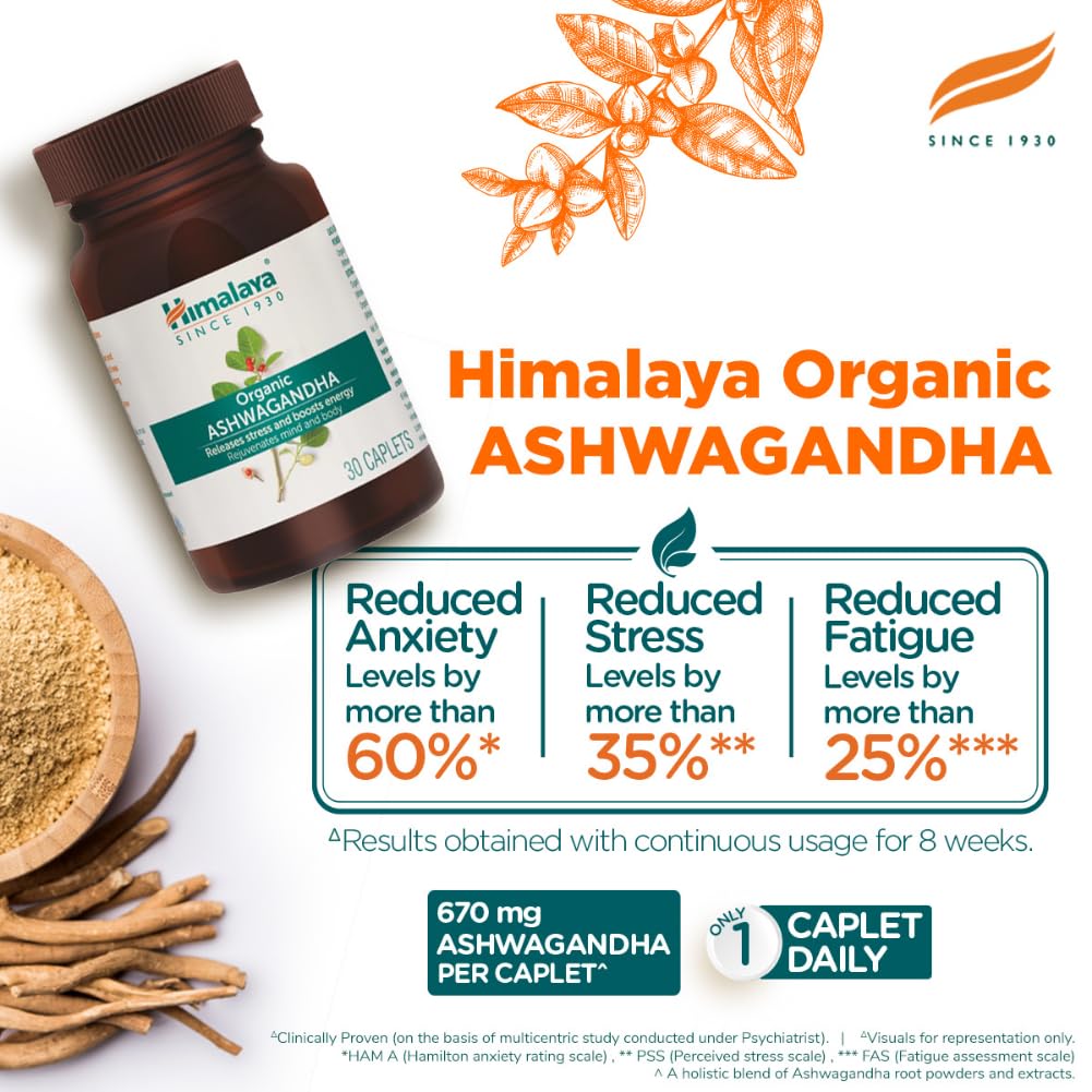 Himalaya Organic Ashwagandha 670Mg Tablet