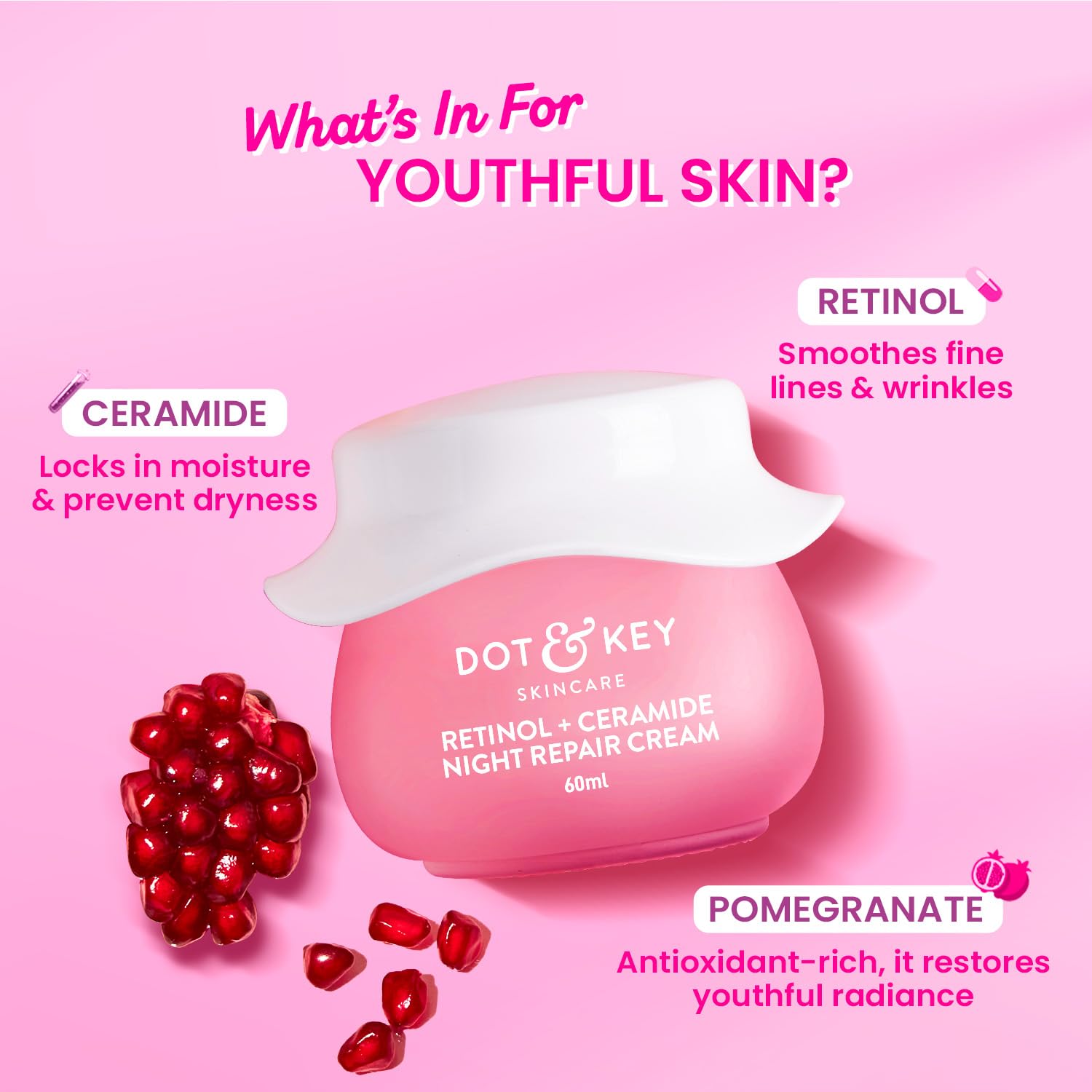 Dot & Key Night Reset Retinol + Ceramide Night Cream