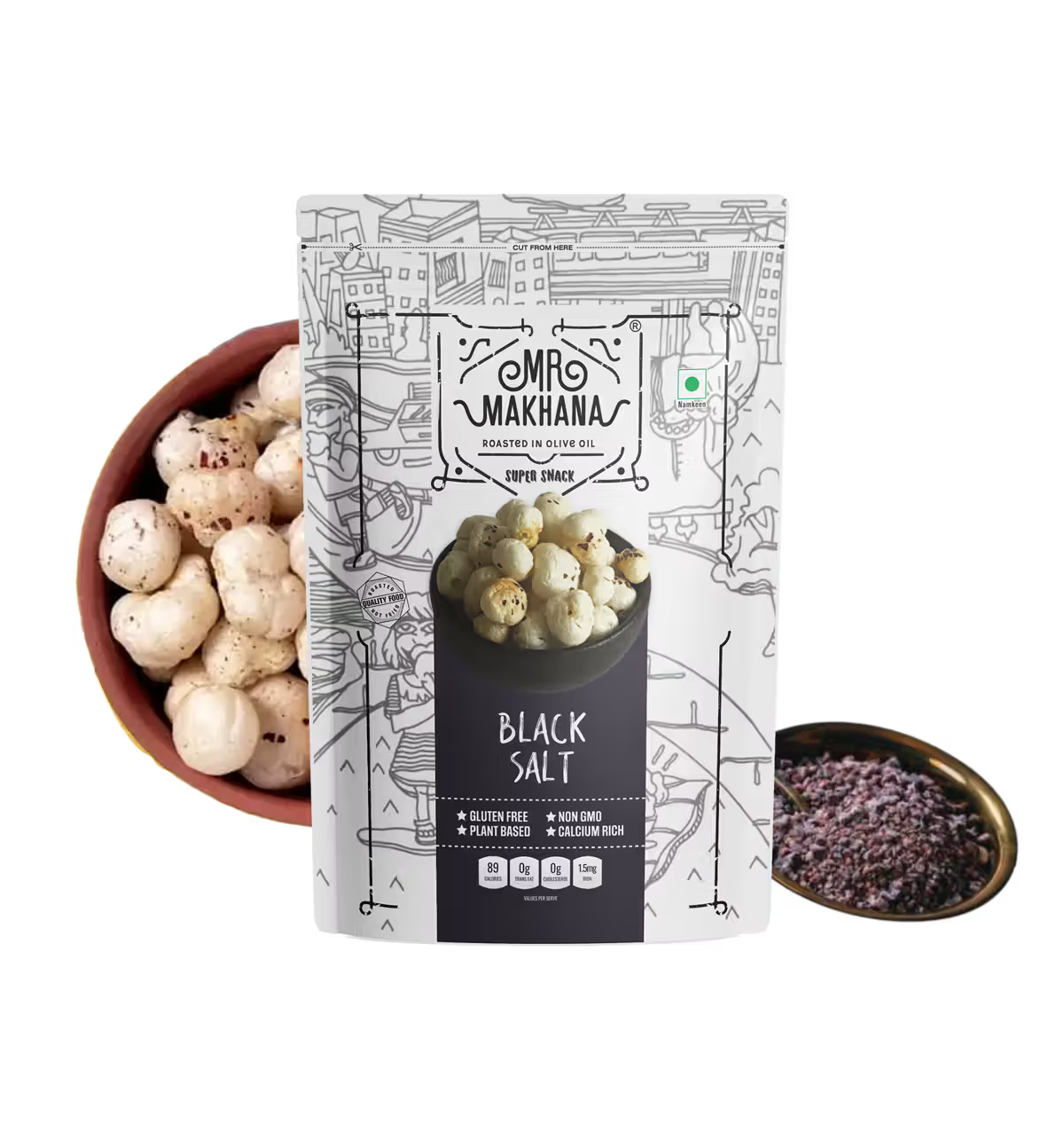 MR. MAKHANA Fox Nuts Black Salt