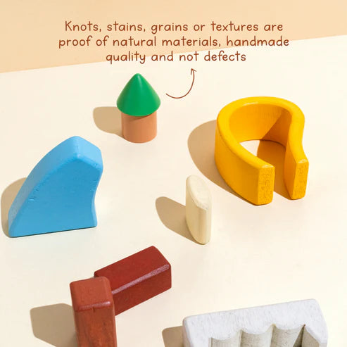 Gubbachhi Eenta Wooden Building Blocks 1 Yr +