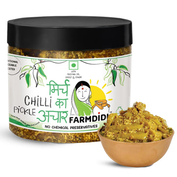 FarmDidi Spicy Green Chilli Pickle 325g