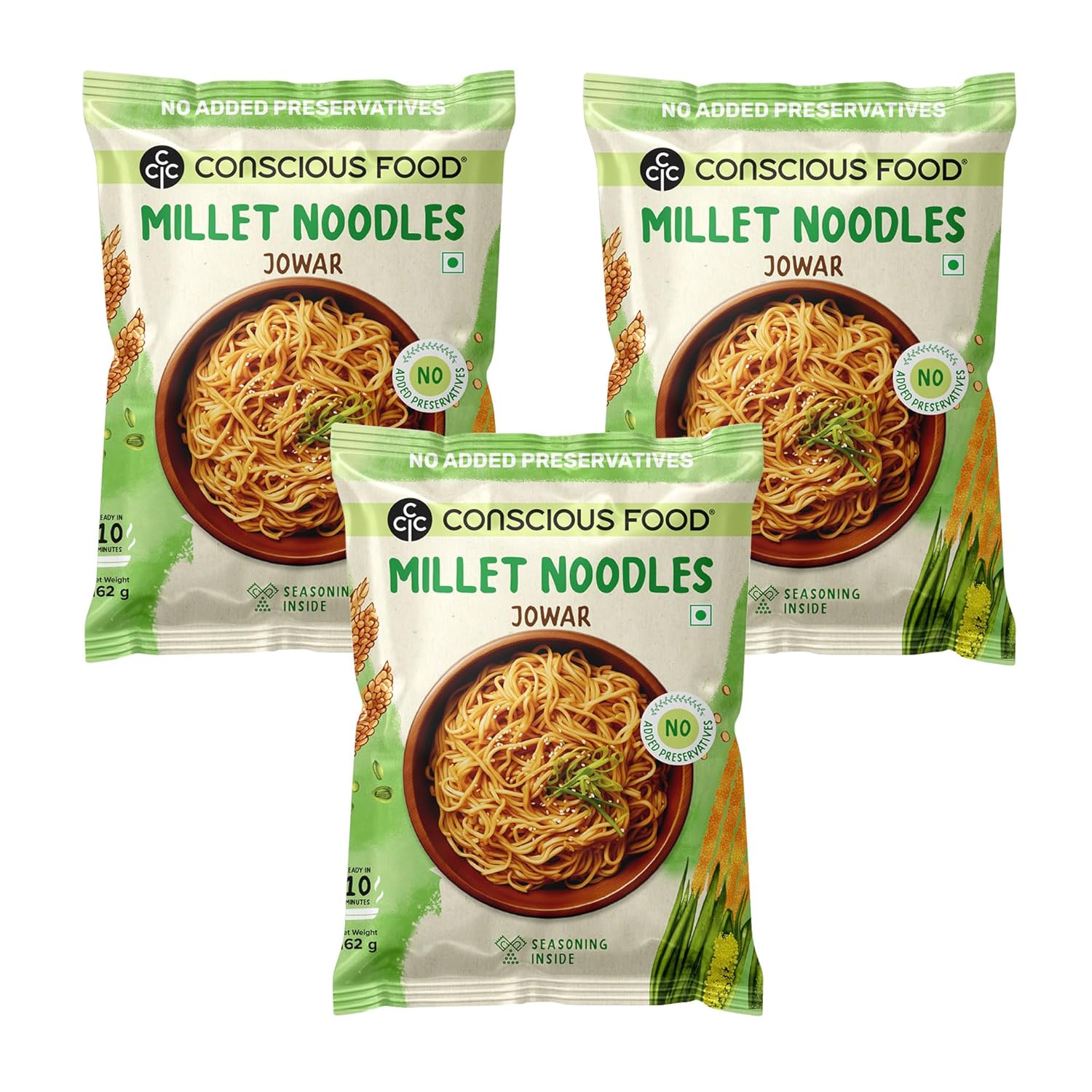 Conscious Food Millet Noodles | 162g | Pack of 3