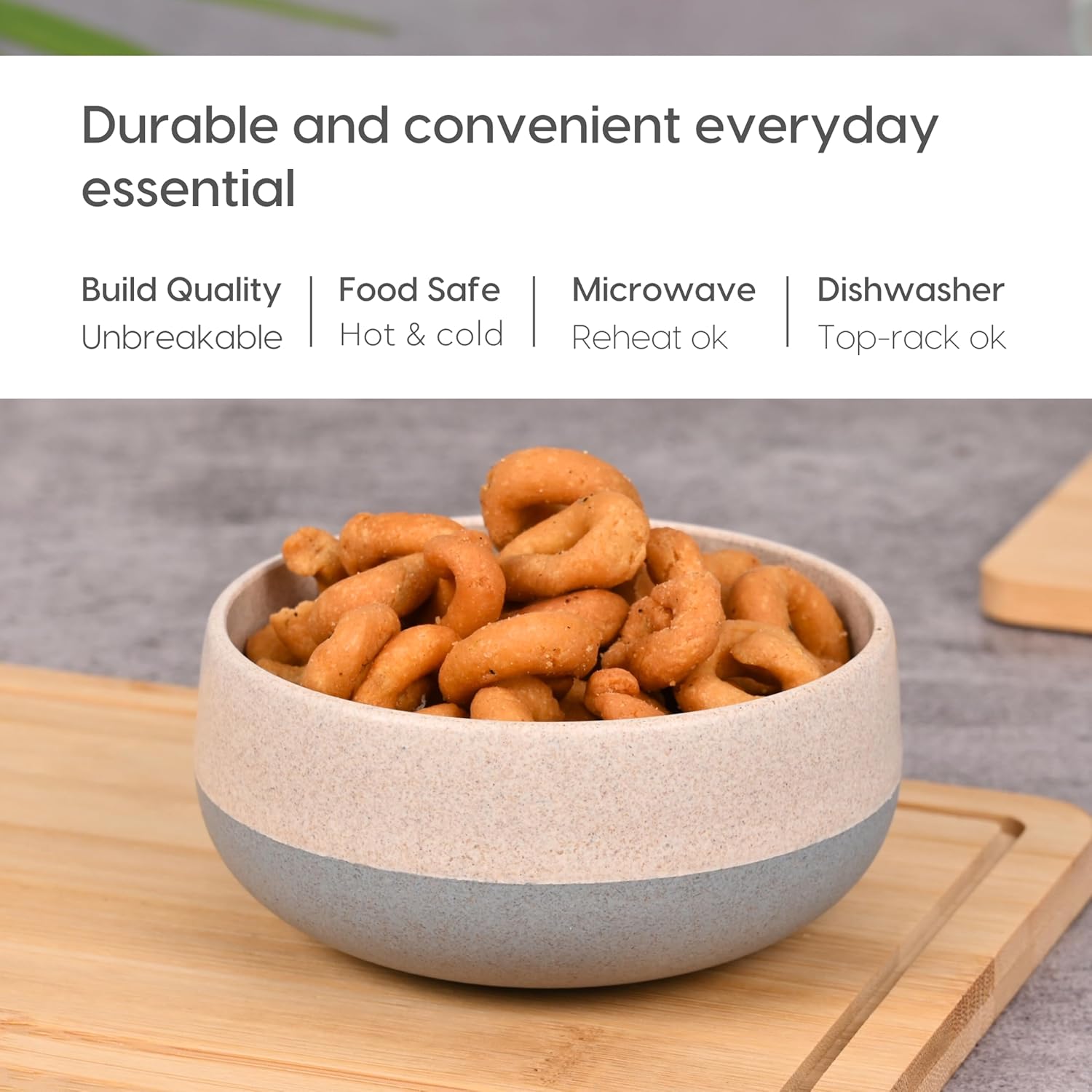 Eha Earth-Friendly Soup Bowls with Spoons | 250 ml - Set of 4