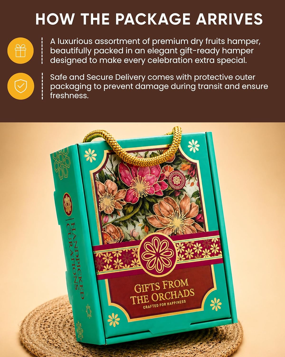 Hyperfoods® Rakhi With Dry Fruits Gift Hamper