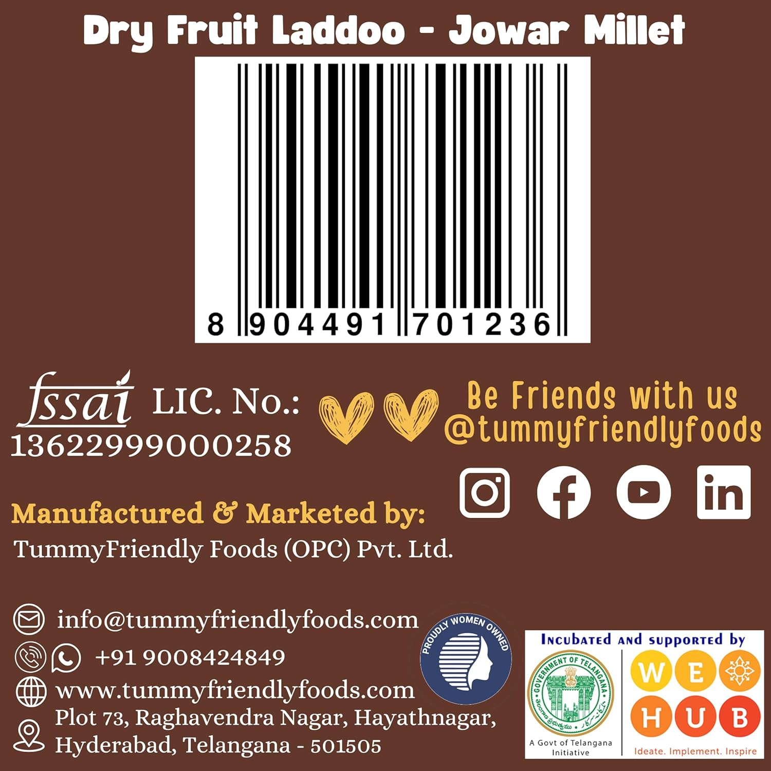 TummyFriendly Dry Fruit Laddu - 300G