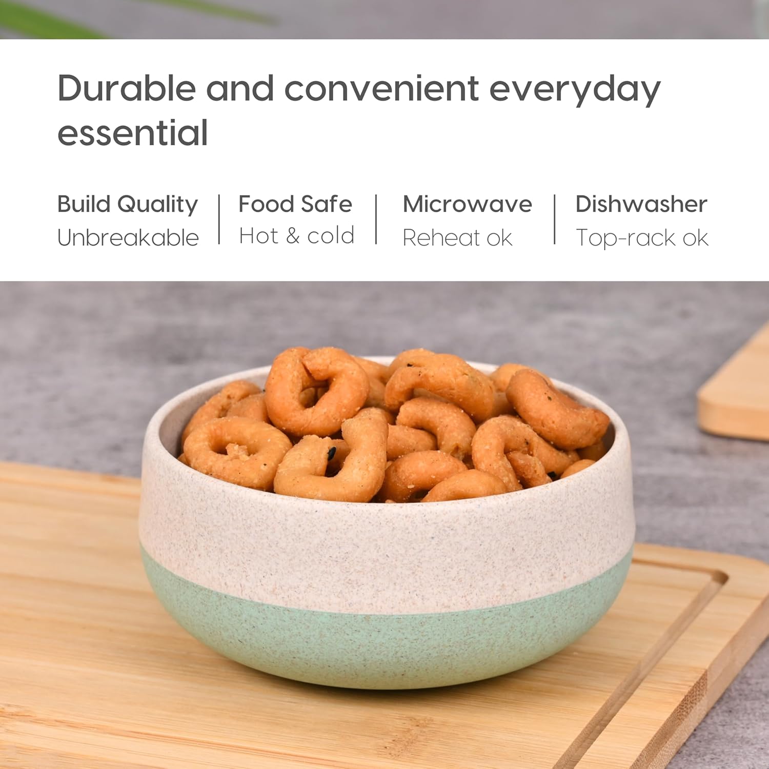 Eha Earth-Friendly Soup Bowls with Spoons|250 ml - Set of 4
