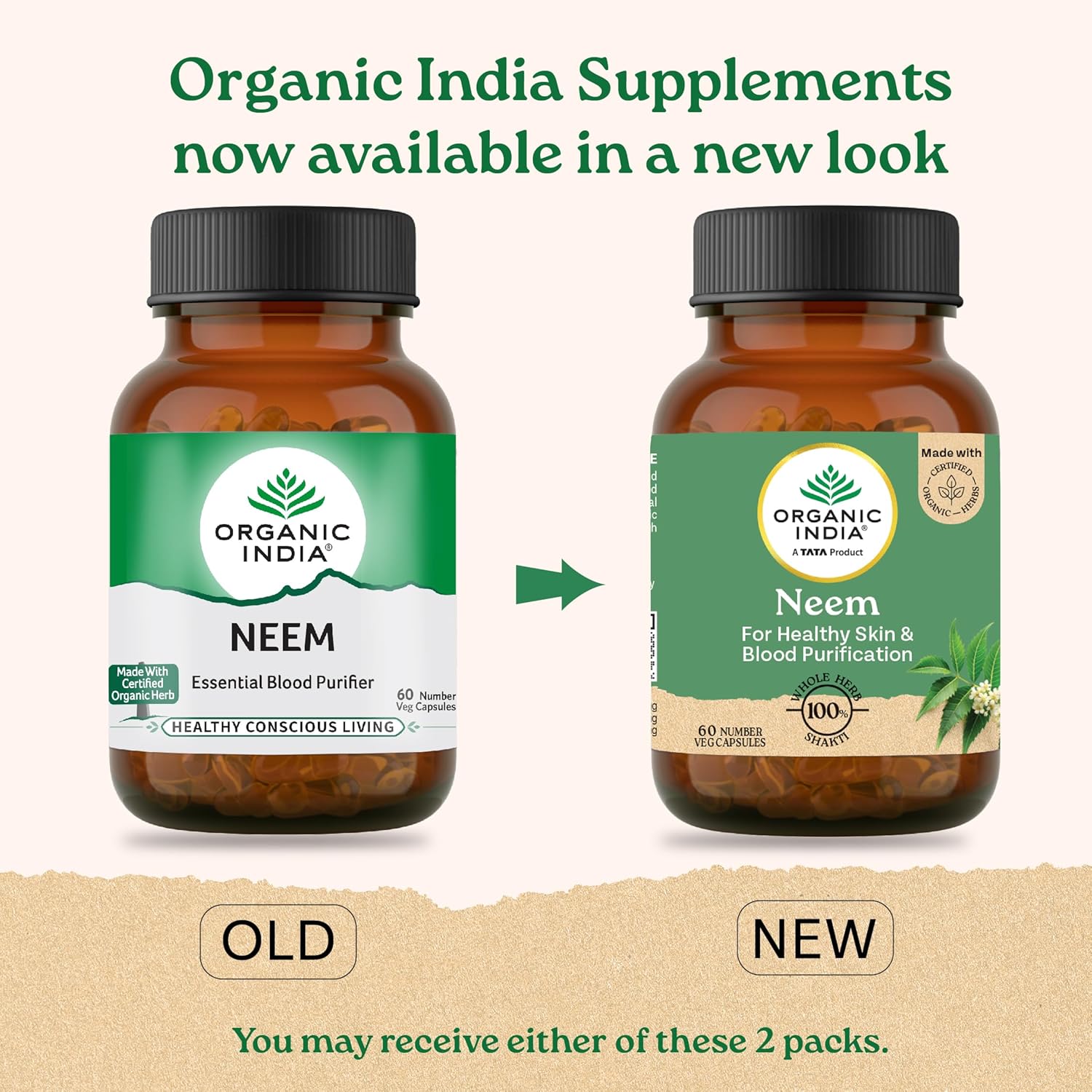 Organic India Neem Blood Purifier - 60 Veg Capsules