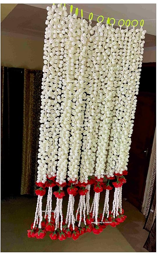 SPHINX Artificial Jasmine & Rose Garland Strings – 6 Pcs