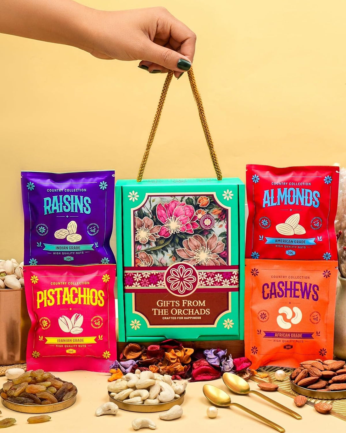 Hyperfoods® Rakhi With Dry Fruits Gift Hamper