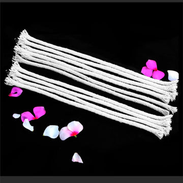 Pure Source India Akhand Diya Wicks for Pooja -100% Cotton Wick- 9 Inch (10 PCS)