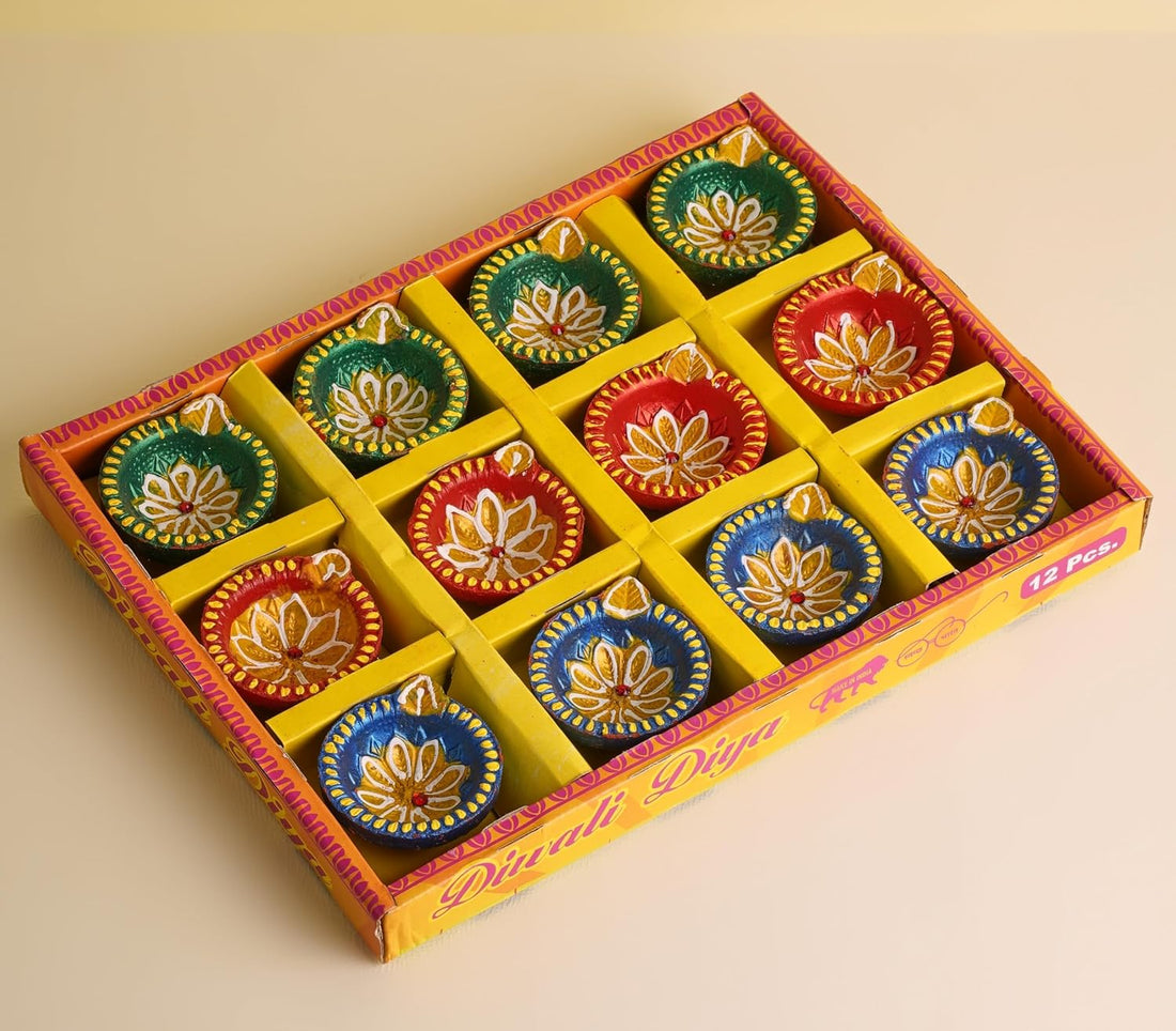 Classyo Mitti Diya Handmade Clay Diyas for Puja