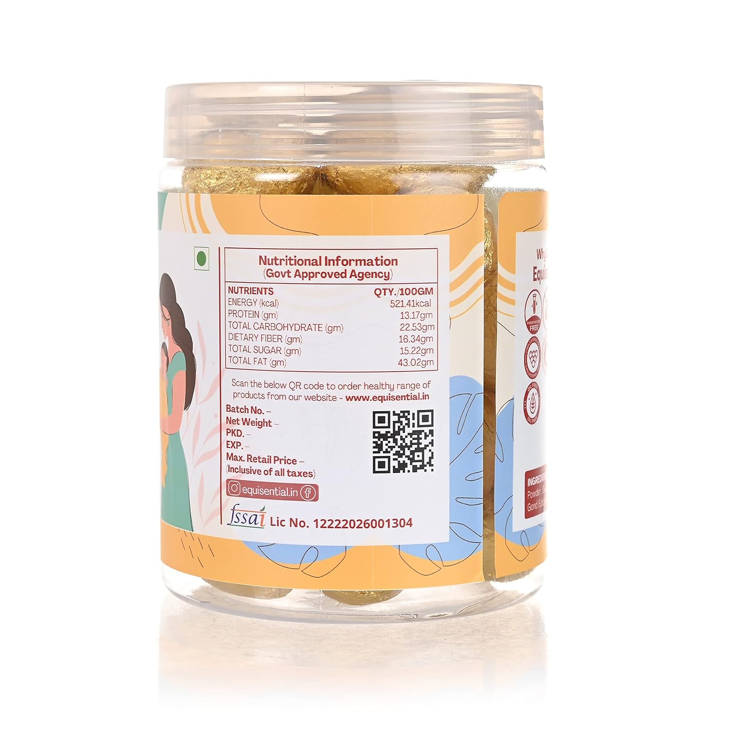 Equisential Postpartum Sonth Laddoos (Dry Ginger) | Ladoo for Women after Delivery - 250GM