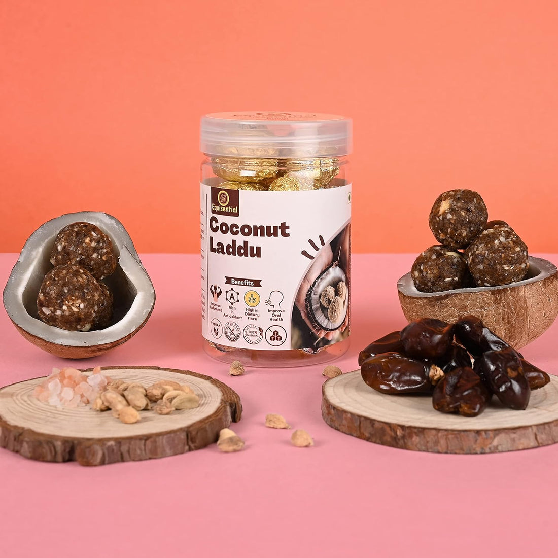 Equisential – Coconut Laddu – Delicious Healthy Laddoo - 250GM