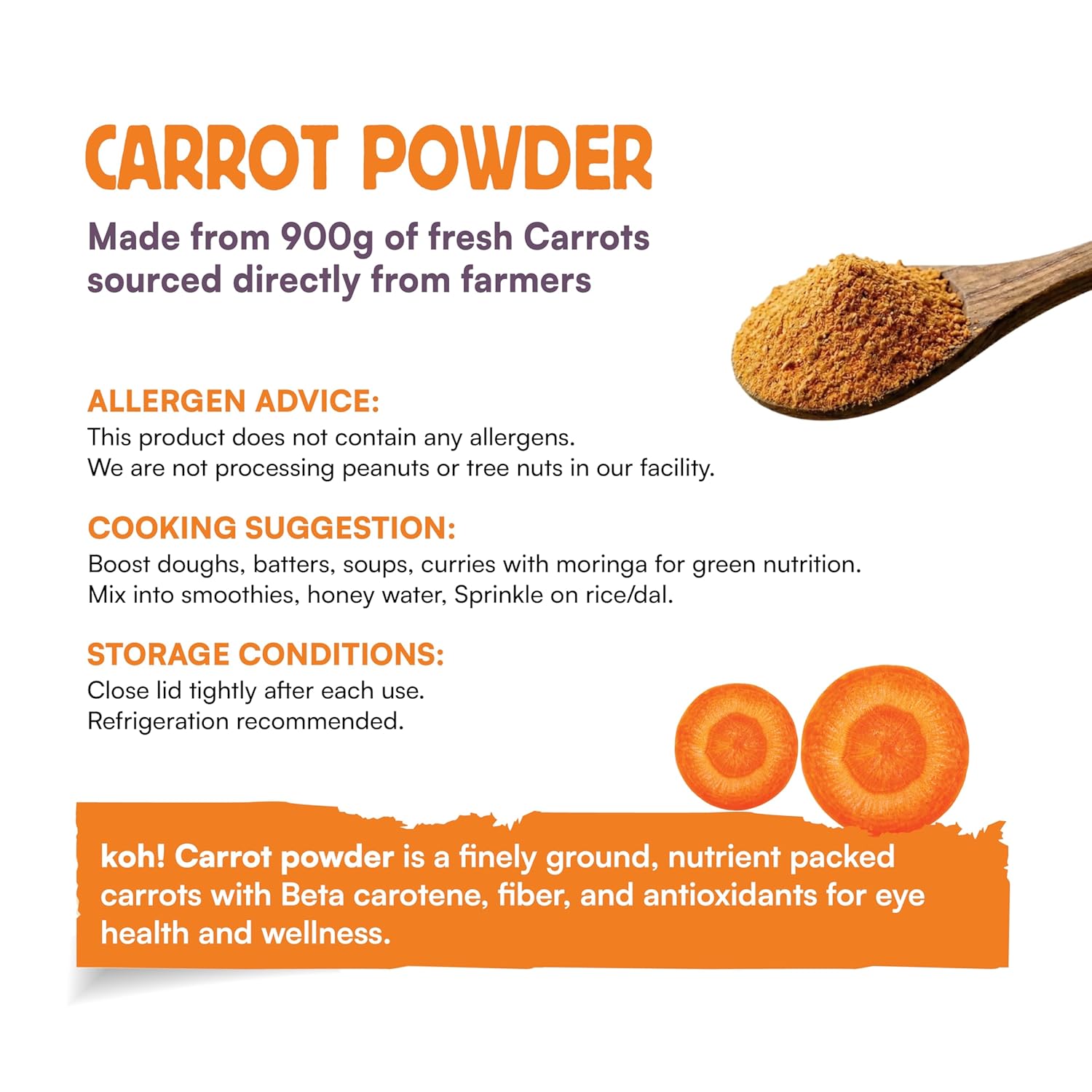 Koh Pure Carrot Powder - 100g