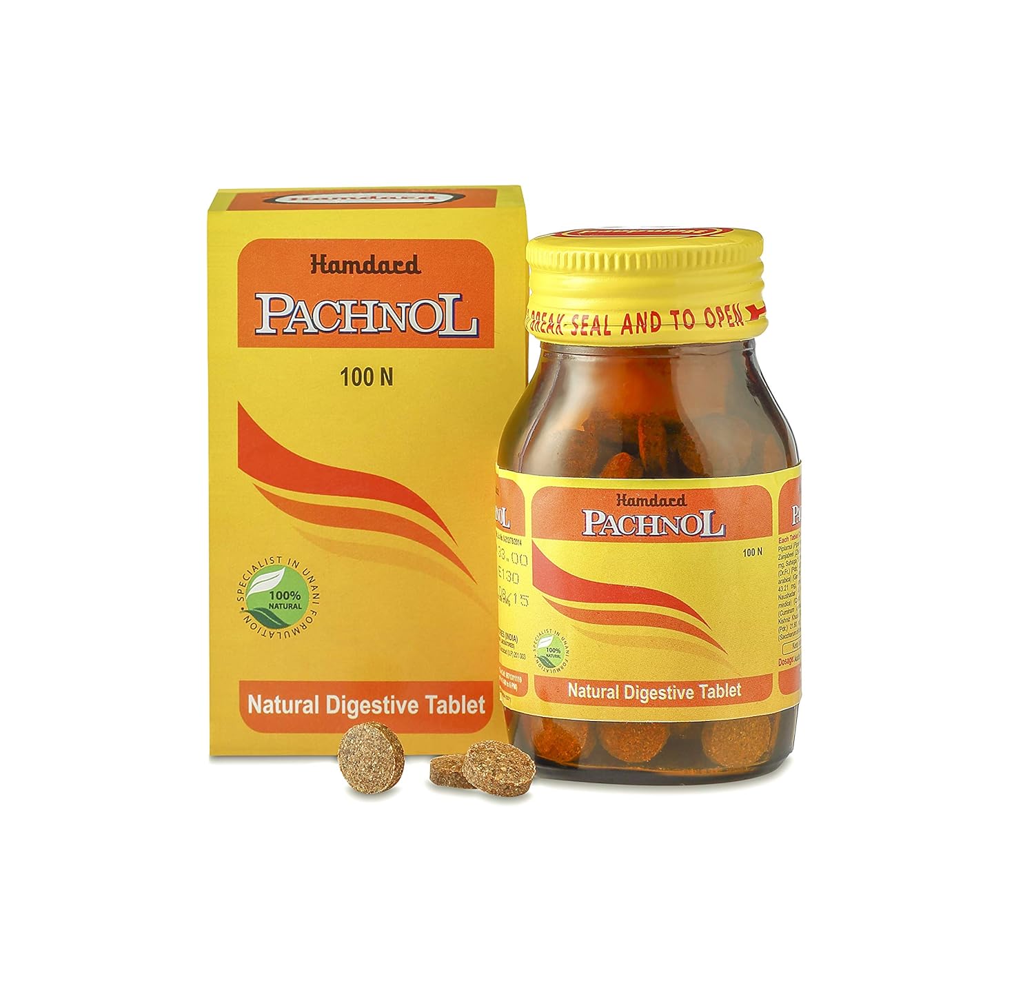 Hamdard Pachnol (Pack of 2)-100 Tablet-For Acidity &amp; Gas Relief