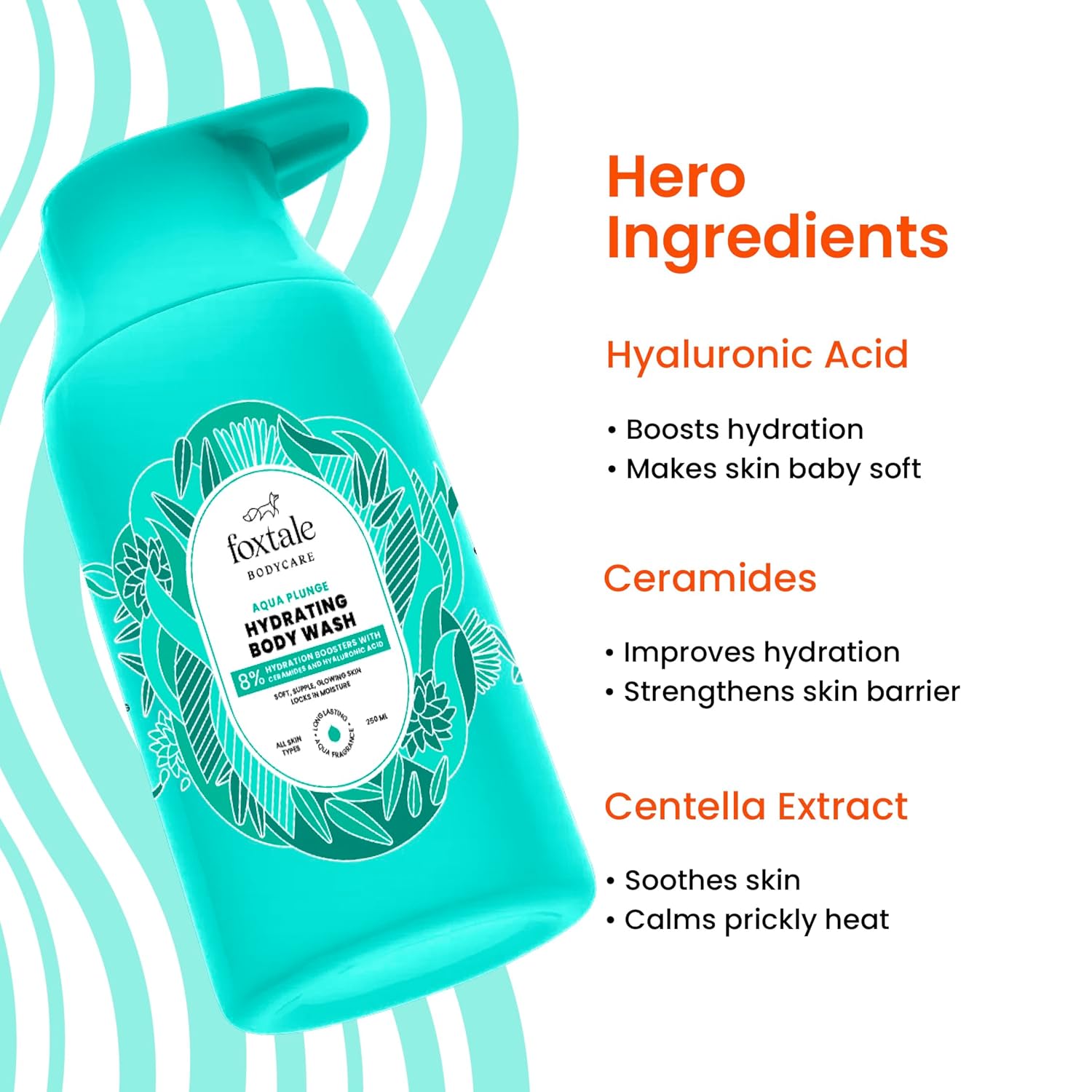 Foxtale Hydrating Body Wash with Hyaluronic Acid & Ceramides