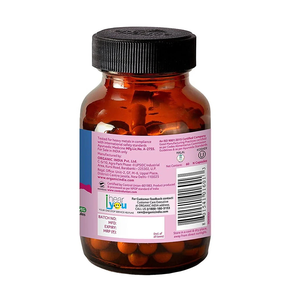 Organic India Shatavari Capsules - 60 Capsules