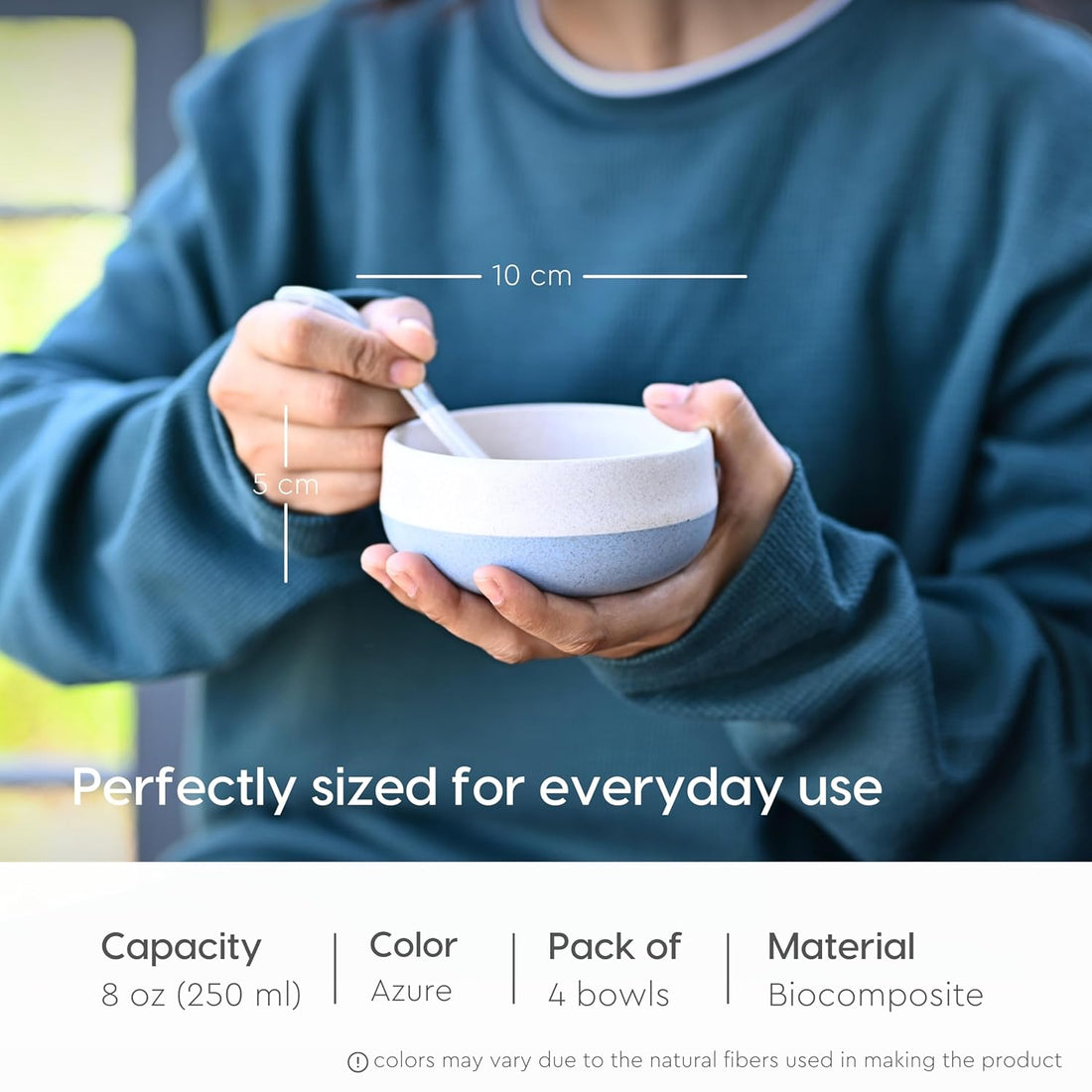 Eha Earth-Friendly Soup Bowls with Spoons | 250 ml - Set of 4