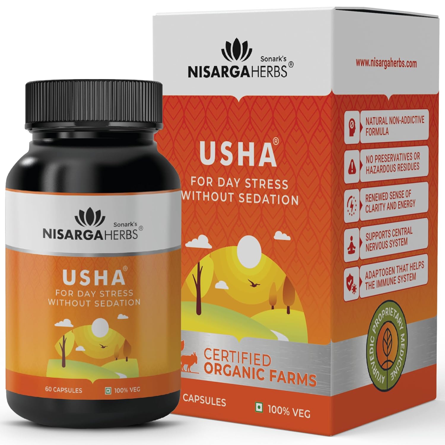 Nisarga Herbs Usha-Pack of 60