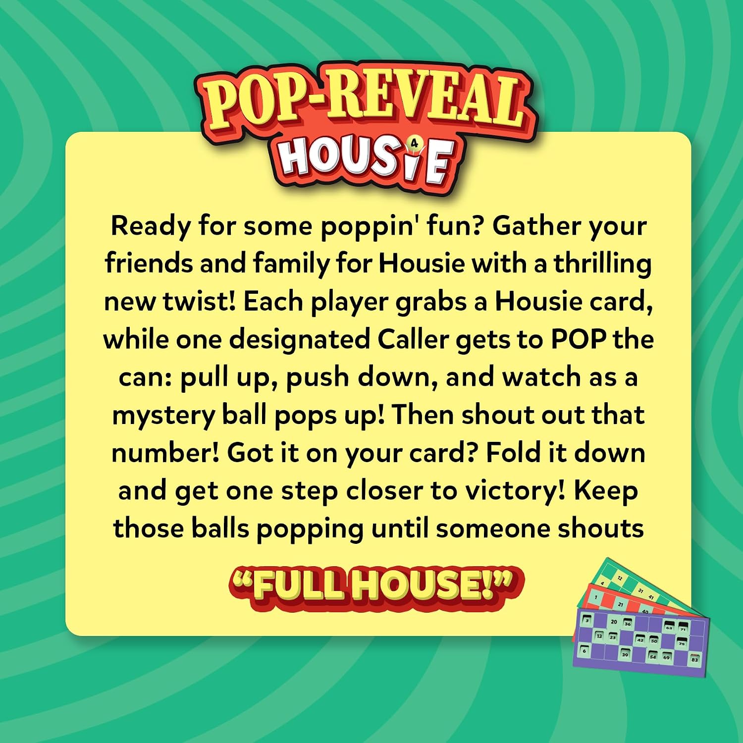 Skillmatics Pop-Reveal Housie – Classic Housie Tambola Game with a Twist