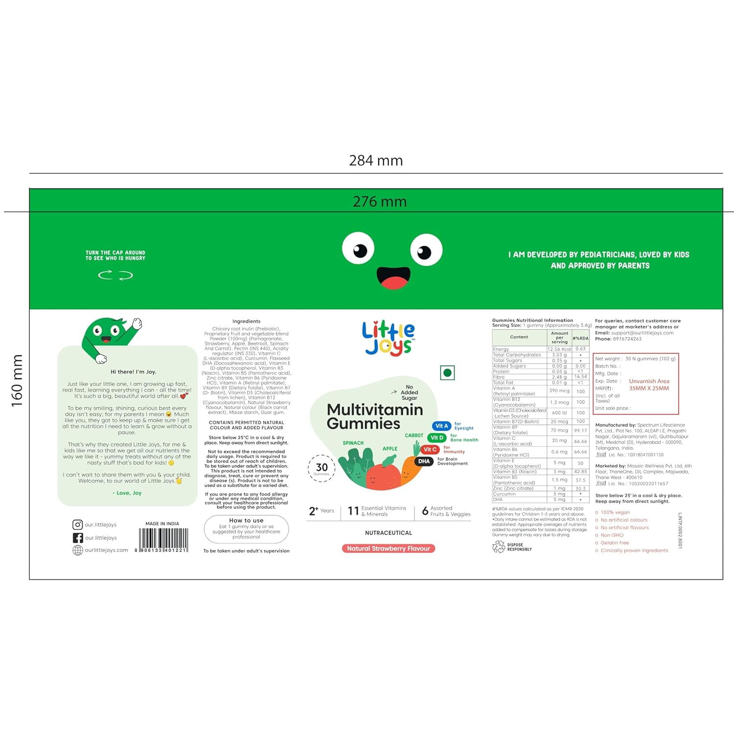 Little Joys Multivitamin Gummies | 7-12 Years