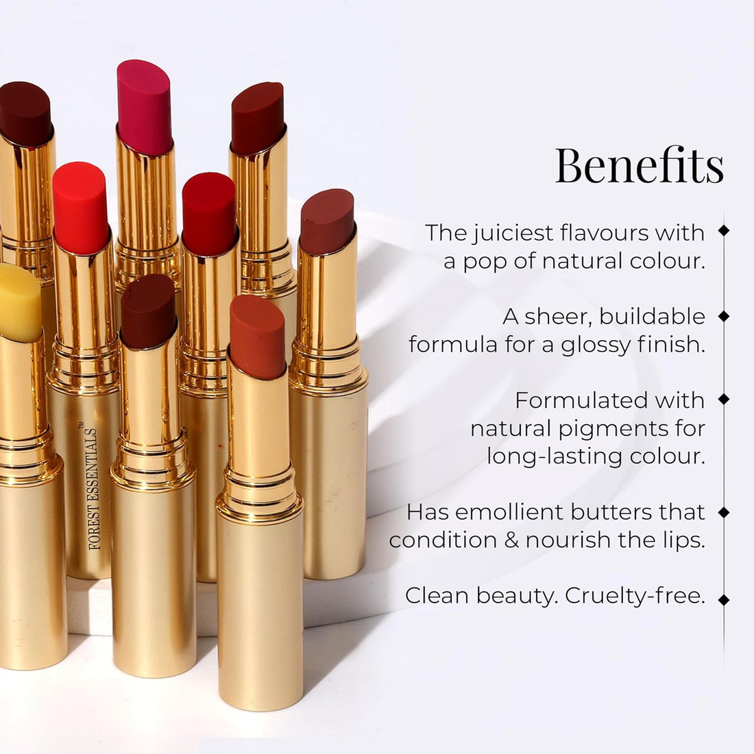 Forest Essentials Tinted Lip Serum Rose Red | 2.2 g