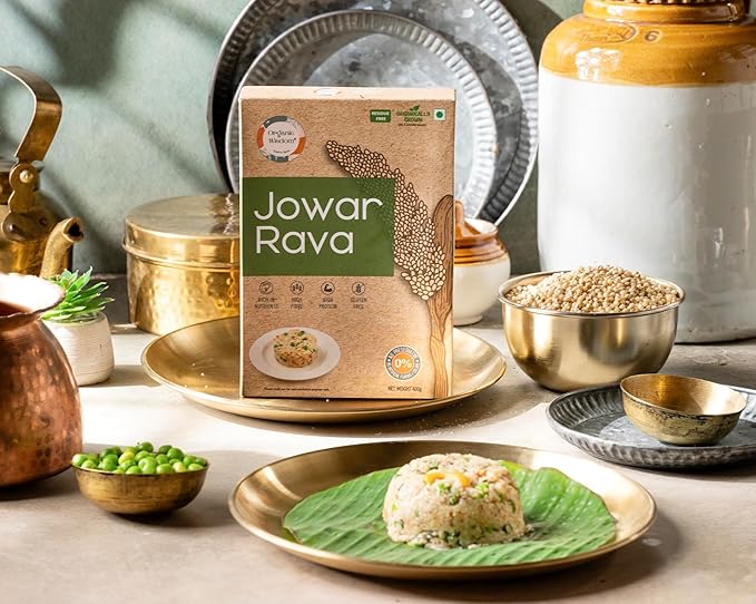 ORGANIC WISDOM-Back to Roots Jowar Rava 400 G