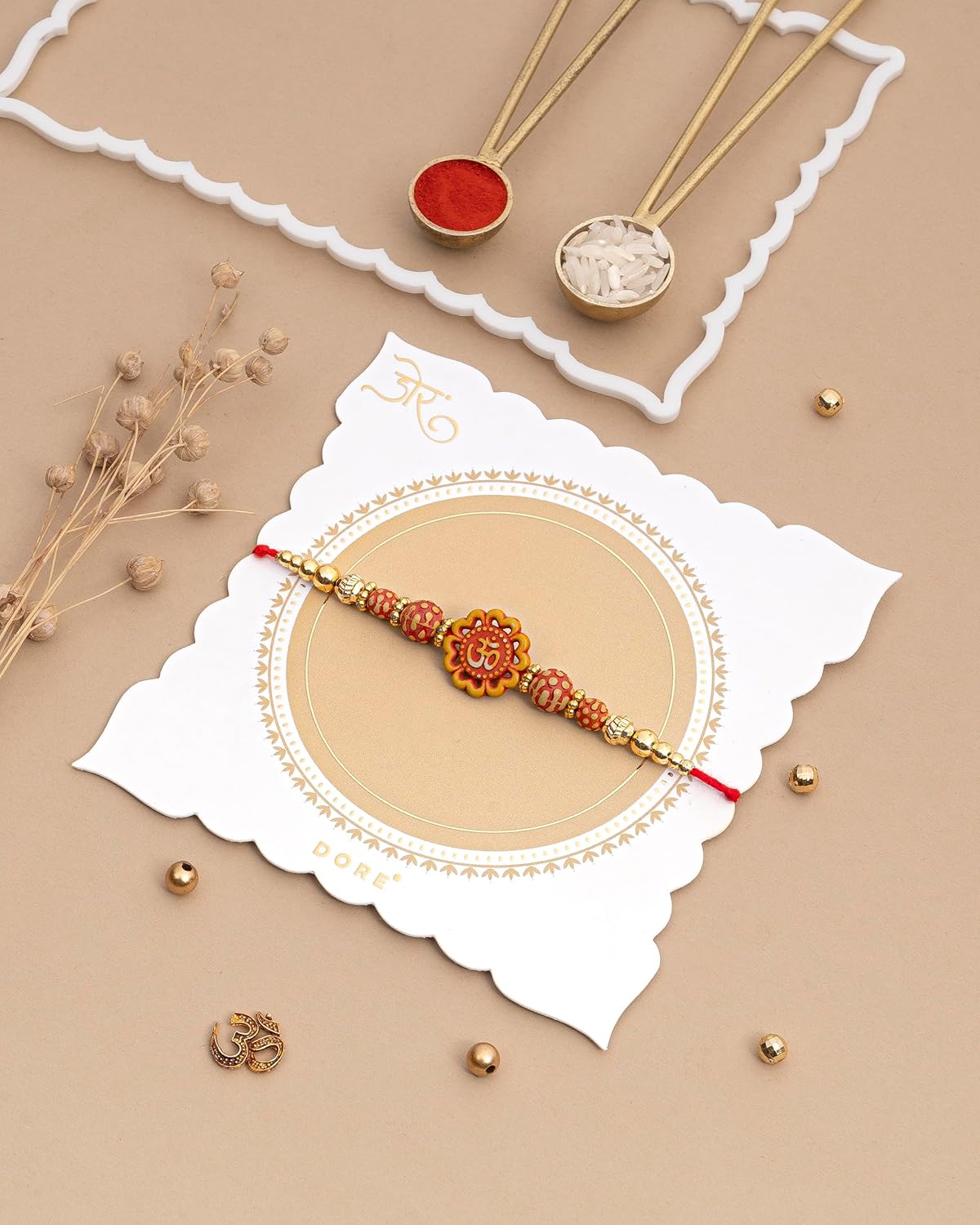 Hyperfoods® Rakhi Gift Set For Brother Rakhi Set For Brother Gift For Brother On Rakhi Dry Fruits Hamper Dry Fruits Gift Binge Box Dryfruits Pack 3 Cahews Almonds Om Rakhi Set