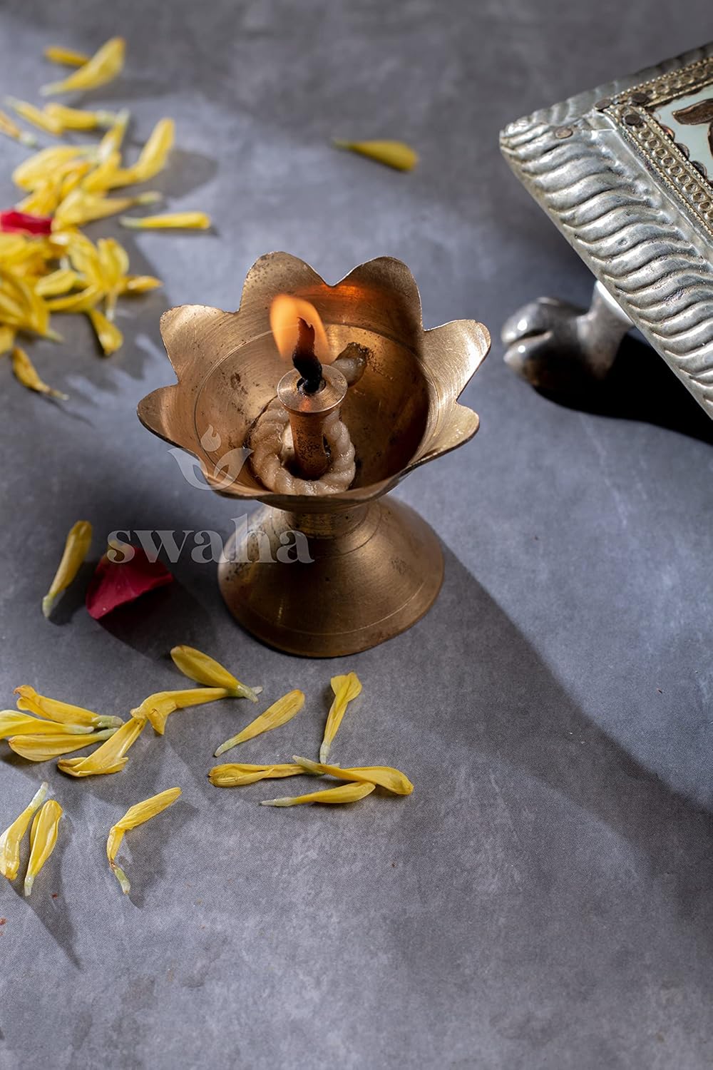 Swaha Twisted Akhand Jyot Cotton Short Wick (100 Pieces)