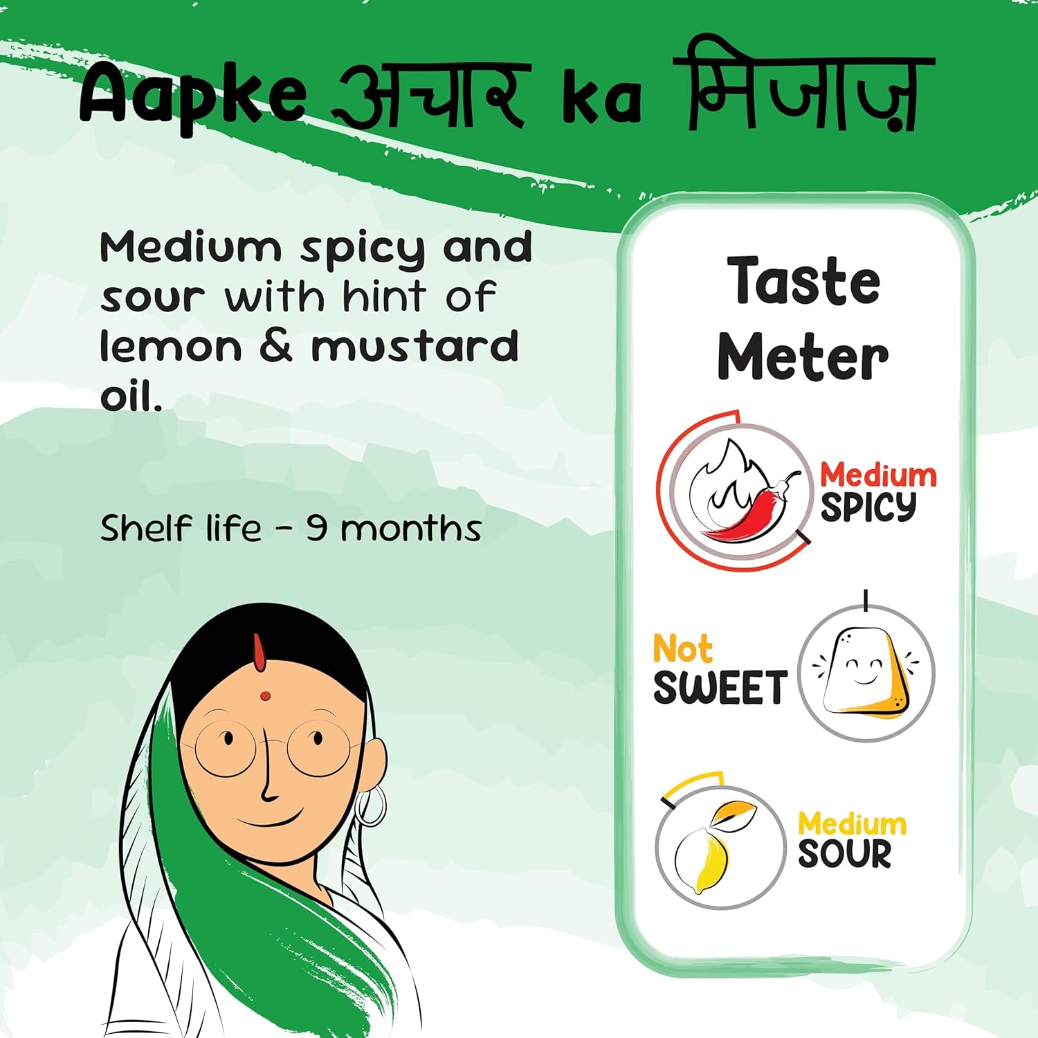 FarmDidi Spicy Green Chilli Pickle 325g