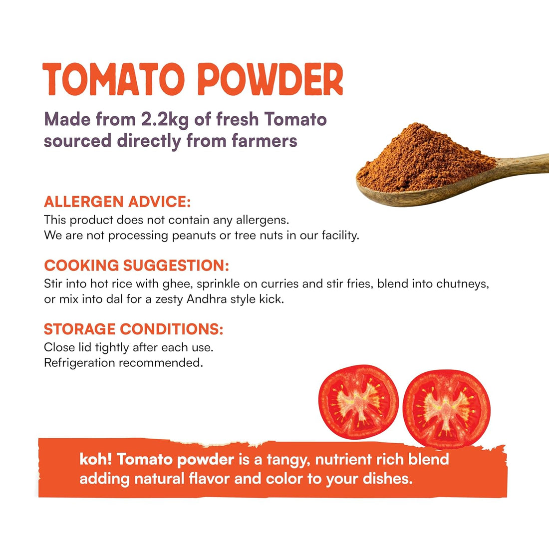 KOH Natural Tomato Powder - 100g