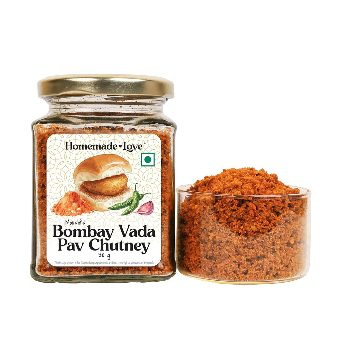 Homemade Love Bombay Vada Pav Chutney Masala Dry (120g)