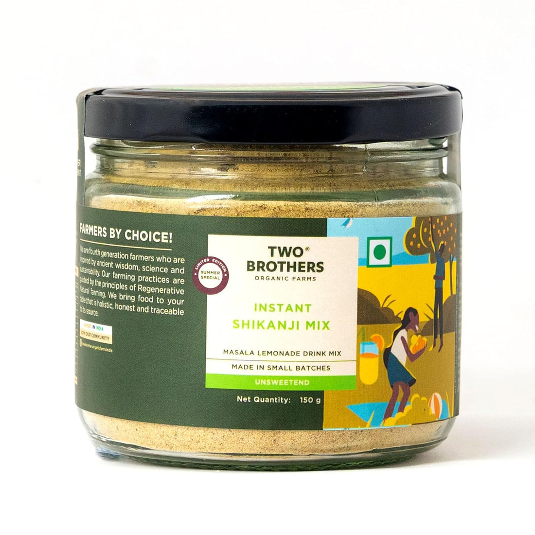 Two Brothers Organic Farms Instant Shikanji Mix - 150g