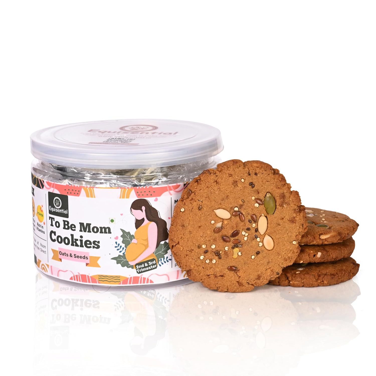 Equisential To Be Mom Cookies - OATS & SEEDS - 250G